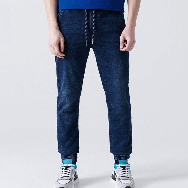 Cropp Cropp - Jogger farmerke ispranog izgleda - steel blue