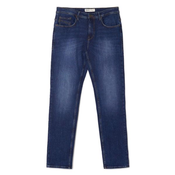 Cropp Cropp - Plave slim farmerke - navy