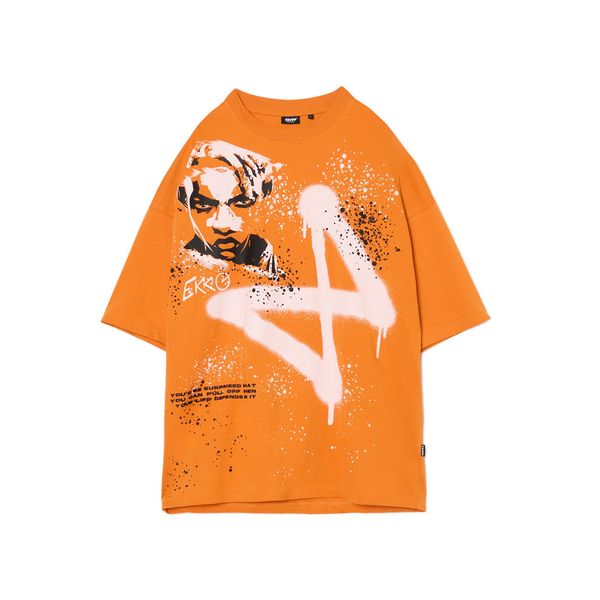 Cropp Cropp - Predimenzionirana majica kratkih rukava s printom Arcane - orange