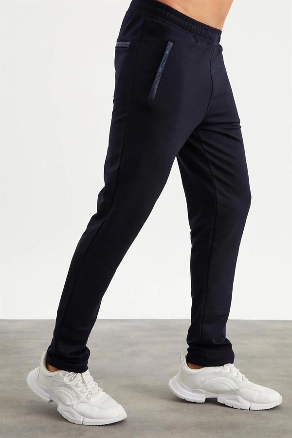 dewberry 17793 Dewberry Mens Sweatpants-NAVY BLUE