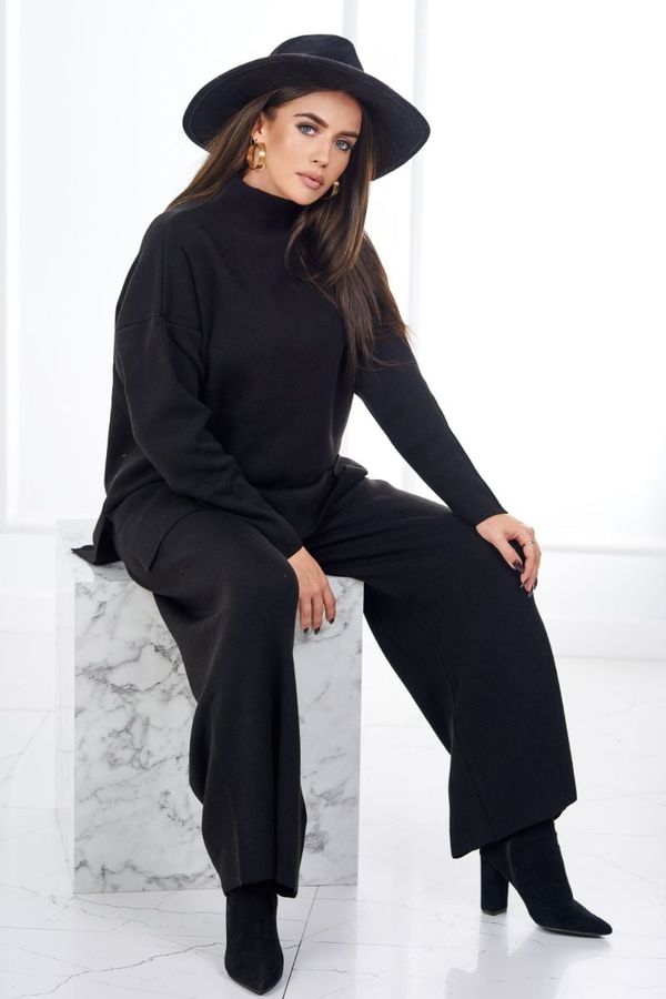 Kesi 2-piece sweater set in black