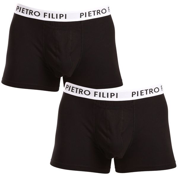 Pietro Filipi 2PACK Men's Boxer Shorts Pietro Filipi Black