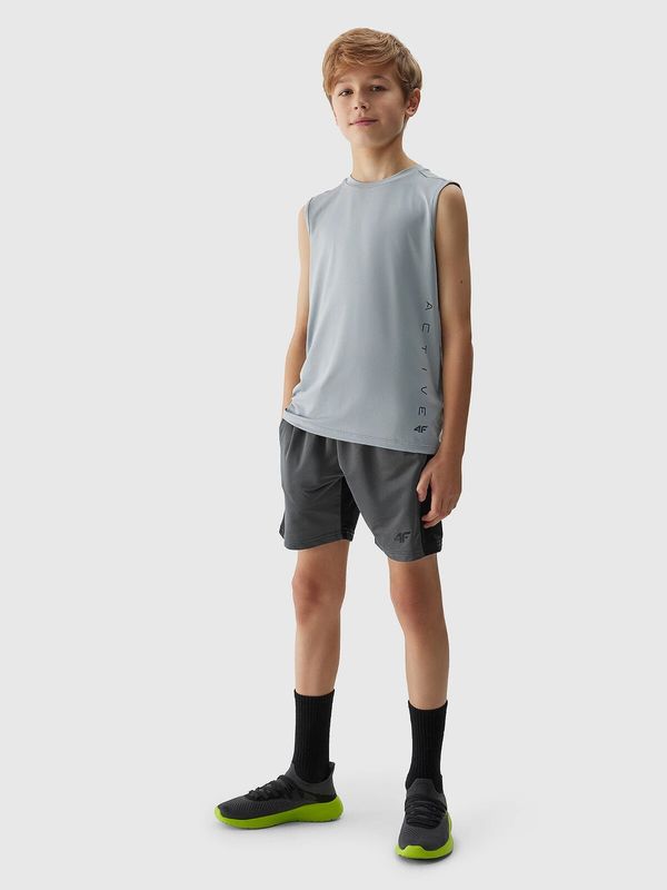 4F 4F Boys' Sports Quick-Drying Shorts - Black