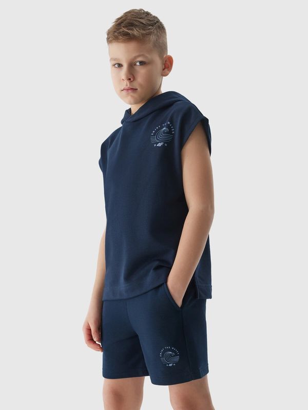 4F 4F Boys' Tracksuit Shorts - Navy Blue