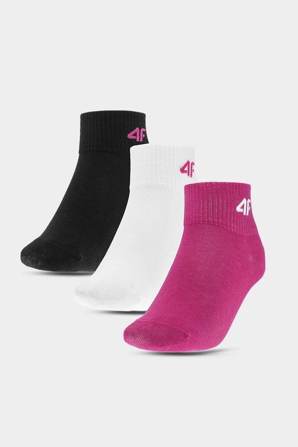 Kesi 4F Girls' Casual Socks, 3 PACK Multicolored