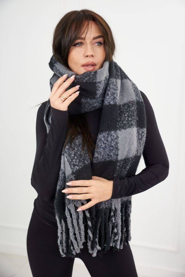 Kesi 6073 Women's scarf black + graphite
