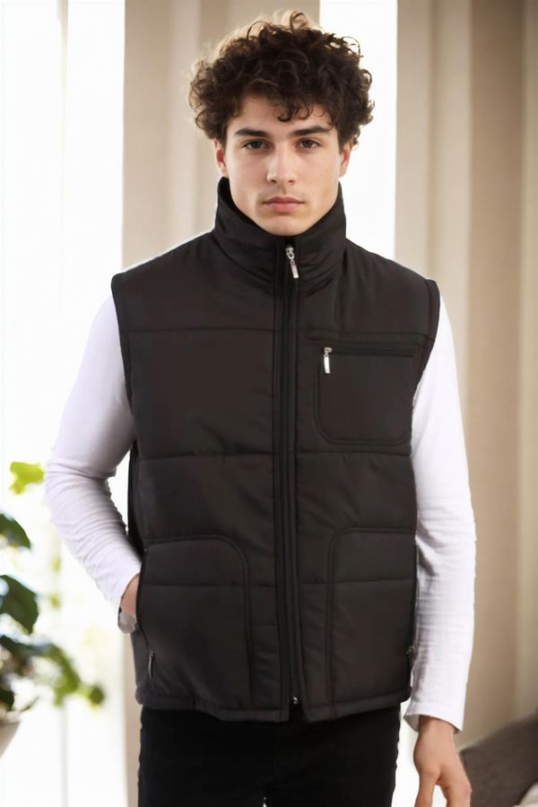 dewberry 84478 Dewberry Classic Mens Vest-BLACK