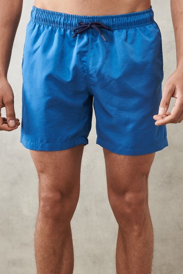 AC&Co / Altınyıldız Classics AC&Co / Altınyıldız Classics Men's Indigo Standard Fit Quick Dry Swimwear Marine Shorts.