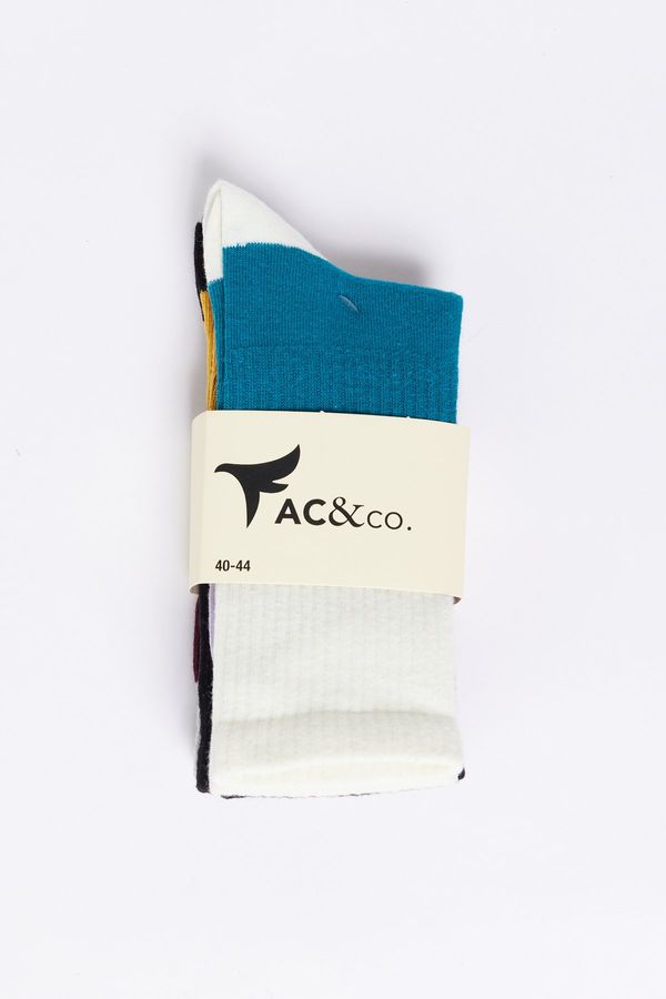 AC&Co / Altınyıldız Classics AC&Co / Altınyıldız Classics Men's Mixed Pattern 3-pack Socket Socks