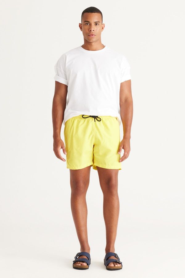 AC&Co / Altınyıldız Classics AC&Co / Altınyıldız Classics Men's Yellow Standard Fit Quick Dry Swimwear Marine Shorts.