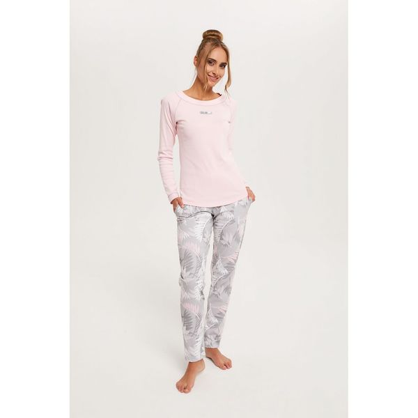 Italian Fashion Aloe Women's Long Sleeves, Long Legs - Pink/Print