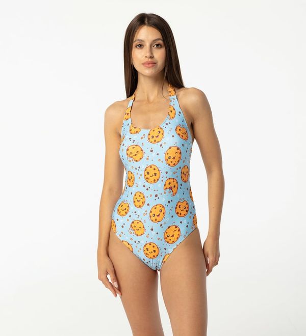 Aloha From Deer Aloha From Deer Woman's Cookies Make Me Happy Open Back Swimsuit SSOB AFD671