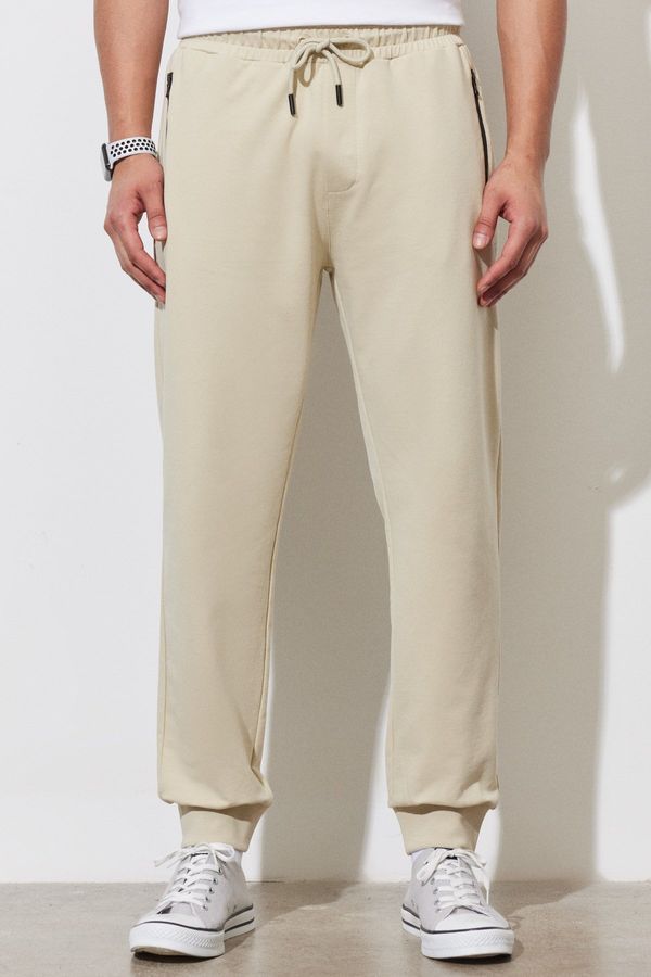 ALTINYILDIZ CLASSICS ALTINYILDIZ CLASSICS Men's Beige Standard Fit Regular Cut Sweatpants