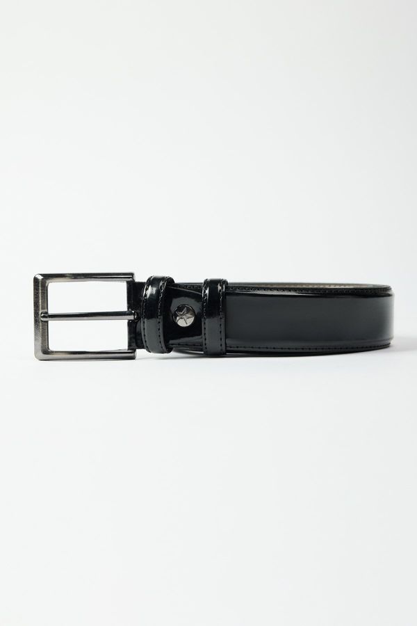 ALTINYILDIZ CLASSICS ALTINYILDIZ CLASSICS Men's Black Patent Leather Belt