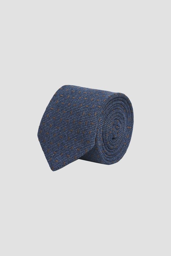ALTINYILDIZ CLASSICS ALTINYILDIZ CLASSICS Men's Navy Blue-brown Wool Classic Tie