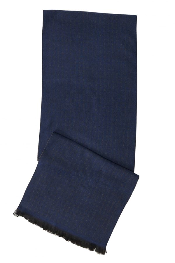ALTINYILDIZ CLASSICS ALTINYILDIZ CLASSICS Men's Navy Blue-Grey Gray-Navy Blue Patterned Knitted Scarf