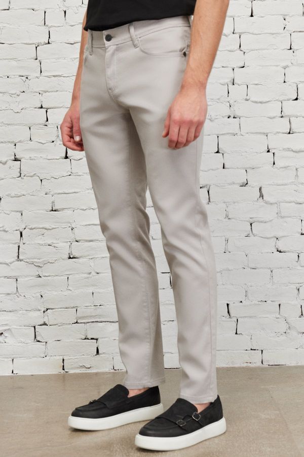 ALTINYILDIZ CLASSICS ALTINYILDIZ CLASSICS Men's Tassel Slim Fit Slim Fit 5 Pockets Dobby Flexible Trousers.