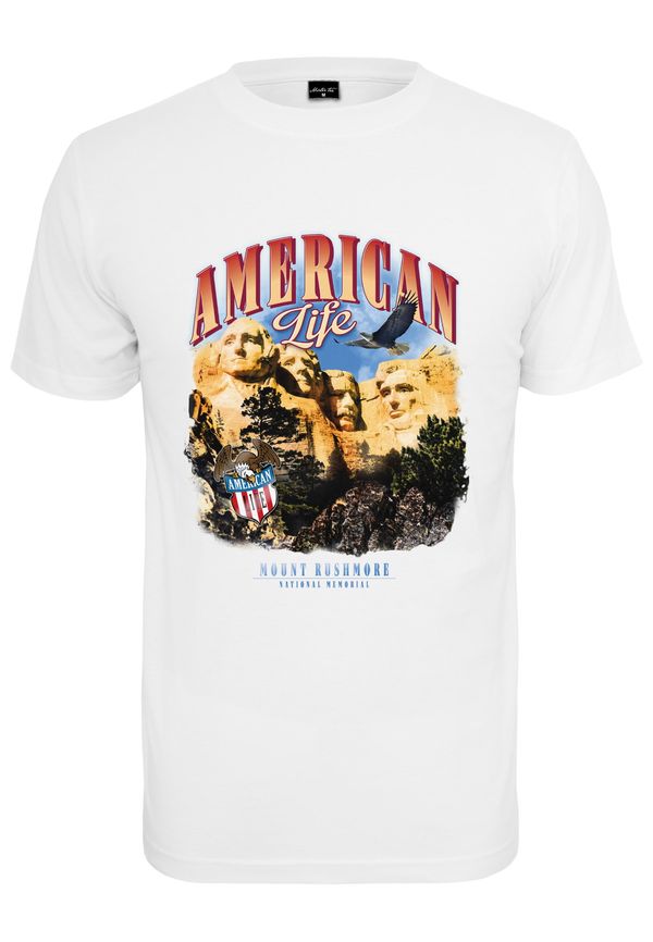 MT Men American Life Mount Roushmore White T-Shirt