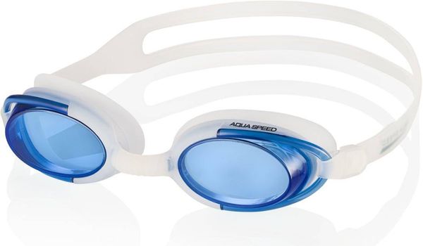 AQUA SPEED AQUA SPEED Unisex's Swimming Goggles Malibu Navy Blue Pattern 61