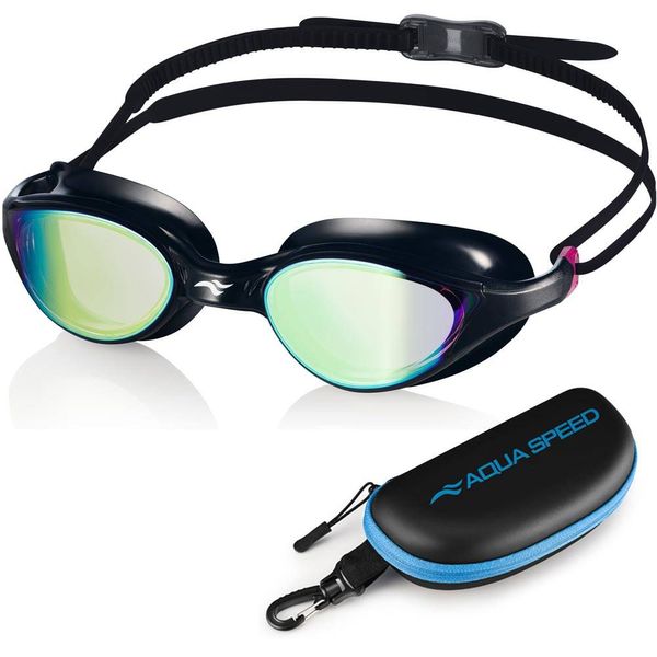 AQUA SPEED AQUA SPEED Unisex's Swimming Goggles Vortex Mirror&Case  Pattern 79