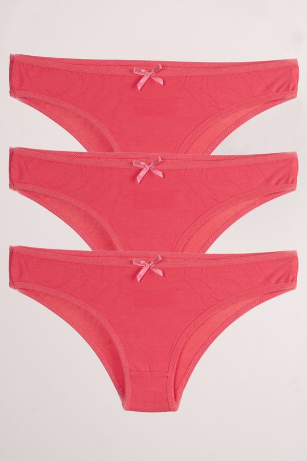 armonika armonika 3-Pack Women's Pink Cotton Lycra Panties
