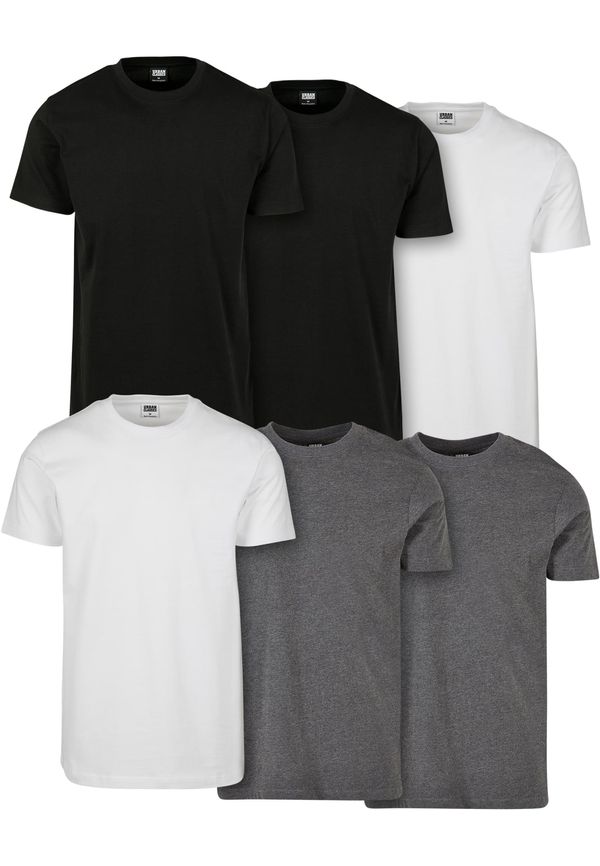 UC Men Basic T-Shirt 6-Pack blk/blk/wht/wht/chrcl/chrcl