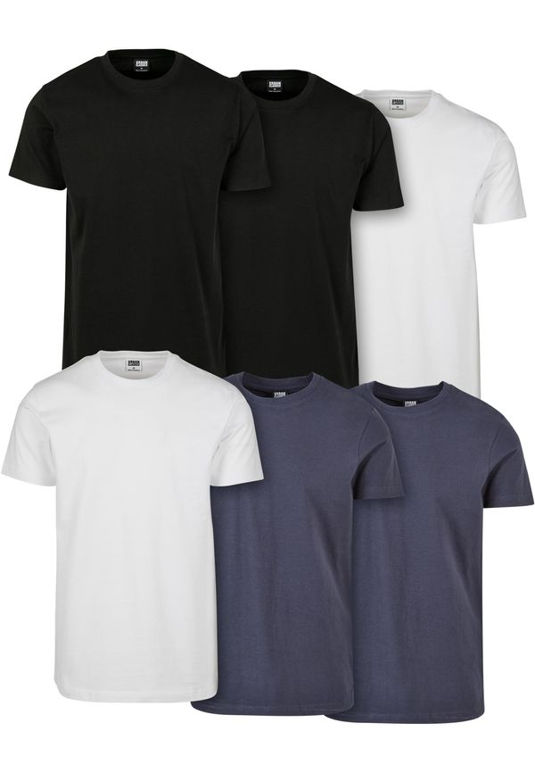 UC Men Basic T-shirt 6-pack blk/blk/wht/wht/nvy/nvy