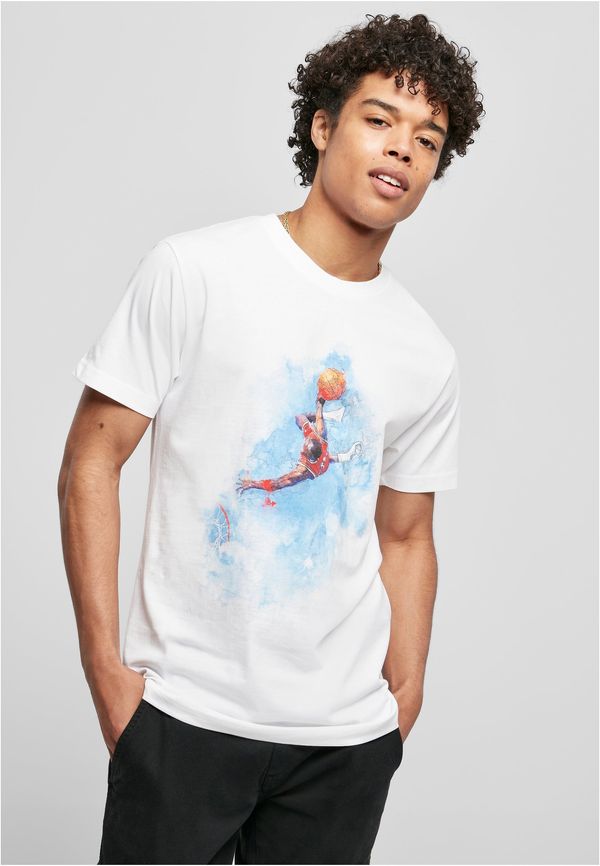 MT Men Basketball T-shirt with clouds white