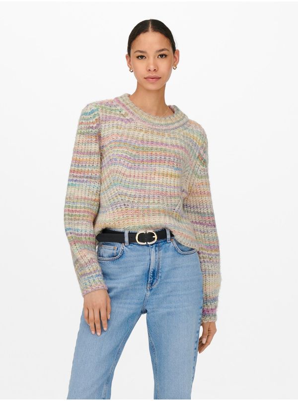 Only Beige women's patterned sweater ONLY Carma - Women