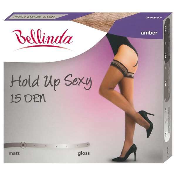 Bellinda Bellinda HOLD UP SEXY DAY 15 - Self-holding stockings - amber