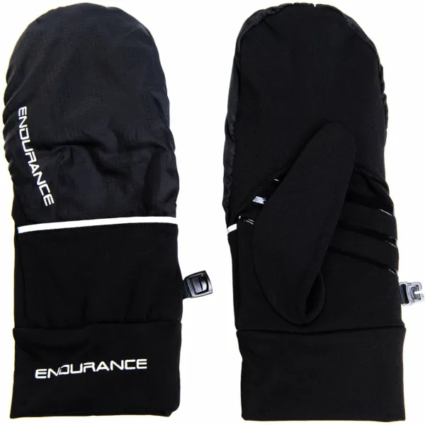 Endurance Běžecké rukavice Endurance Silverton Mittens černé, XS