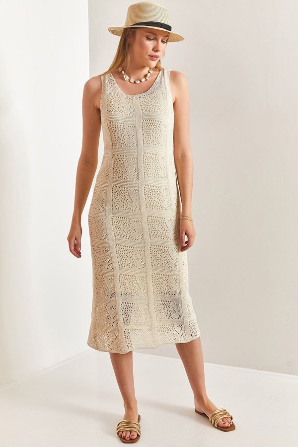 Bianco Lucci Bianco Lucci Women's Patterned Knitted Knitted Dress