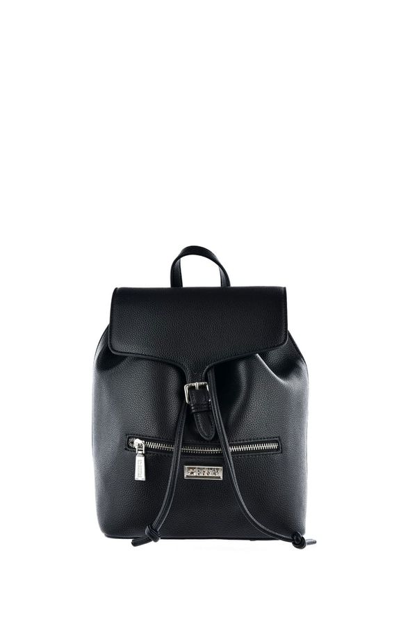 BIG STAR SHOES Big Star Classic Leather Backpack KK574132 Black