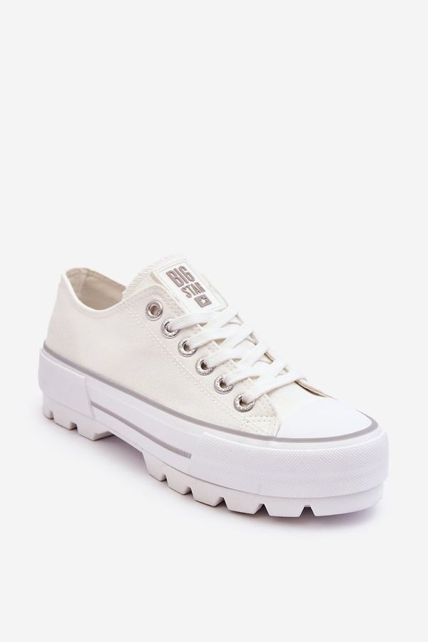 BIG STAR SHOES Big Star Fabric Sneakers LL274150 White