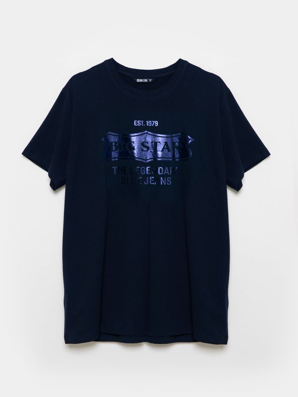 Big Star Big Star Man's T-shirt 152269 Navy Blue 403