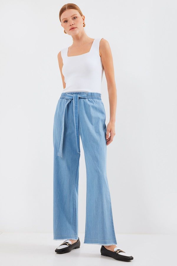 Bigdart Bigdart 6469 Wide Leg Jeans - Blue