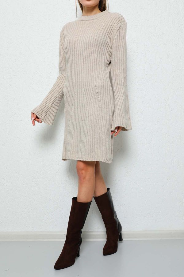 BİKELİFE BİKELİFE Women's Mini Lycra Winter Knitwear Dress