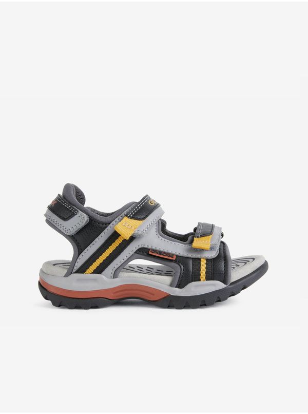 GEOX Black and gray boys' sandals Geox Borealis - Boys