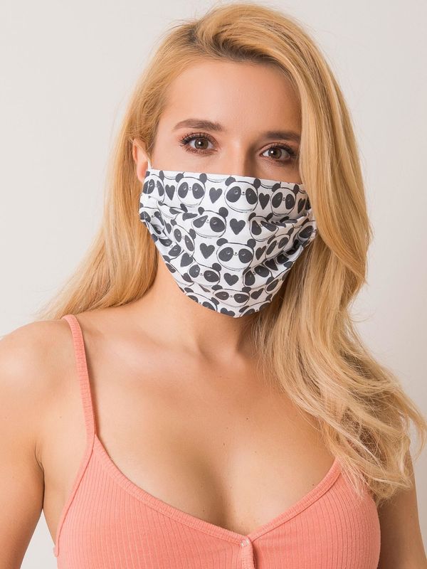 Fashionhunters Black and white protective mask