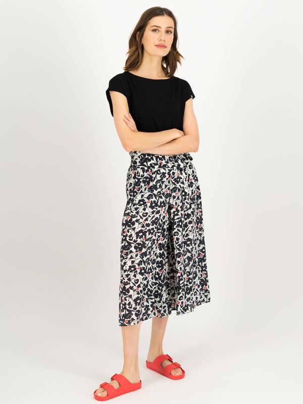 Blutsgeschwister Black and White Women's Floral Culottes Blutsgeschwister Flotte