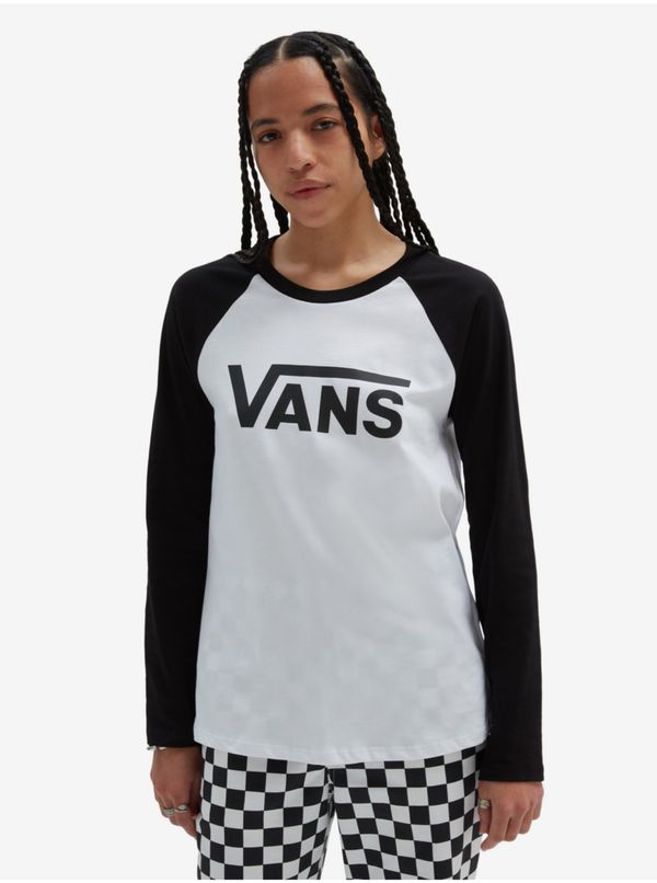 Vans Black & White Women's Long Sleeve T-Shirt VANS Flying - Women
