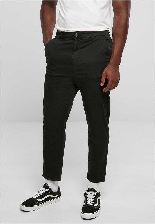 UC Men Black Cropped Chino Pants