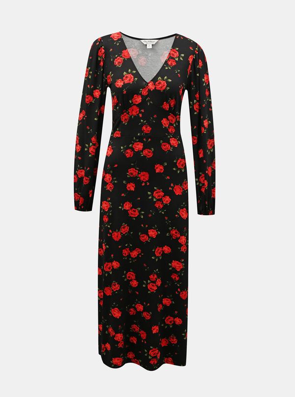 Miss Selfridge Black floral maxi dress Miss Selfridge