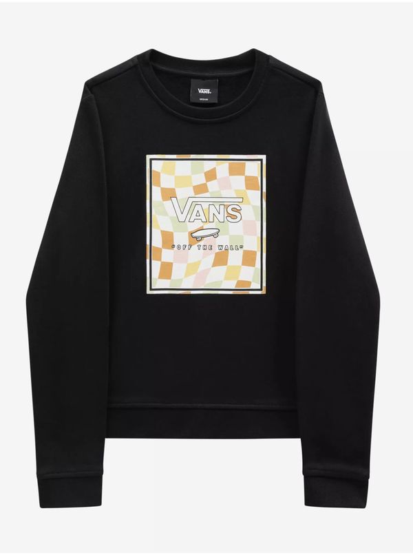 Vans Black Girls' Sweatshirt VANS Wavy Check Box Logo - Girls