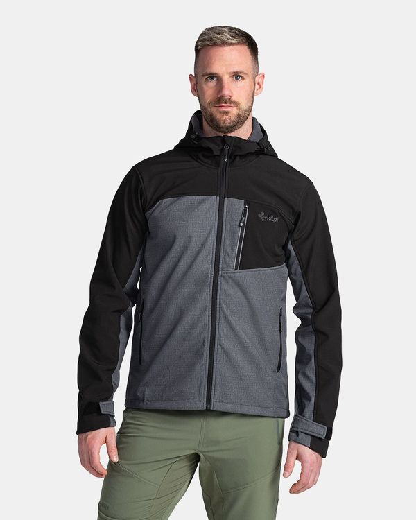 Kilpi Black-gray men's softshell jacket Kilpi RAVIO-M