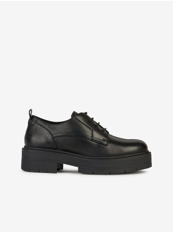 GEOX Black Leather Shoes for Geox Spherica - Ladies
