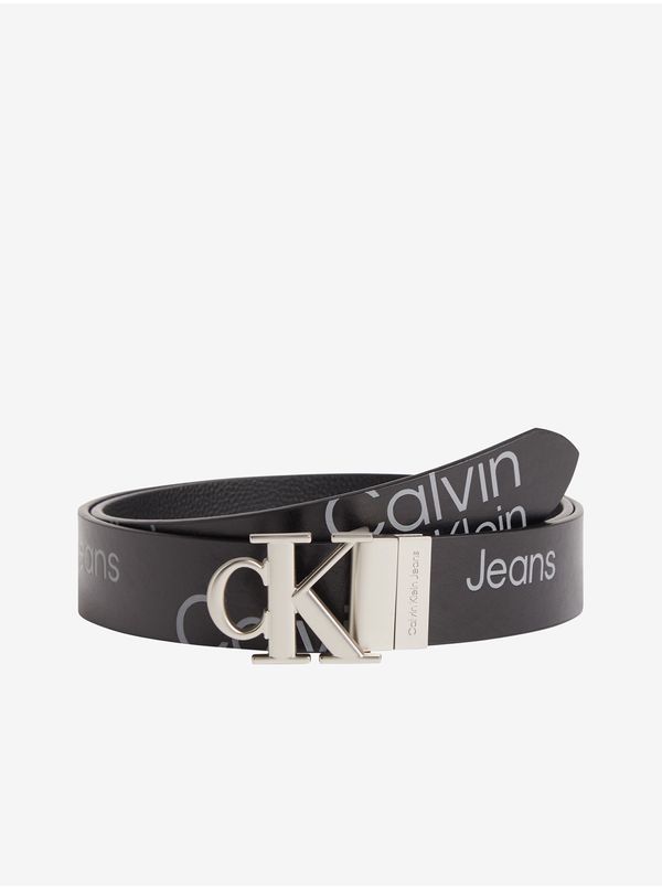Calvin Klein Black Men's Leather Belt Calvin Klein Jeans - Men's