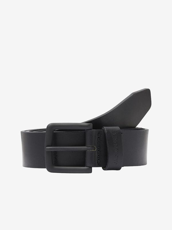 Jack & Jones Black men's leather belt Jack & Jones Roma