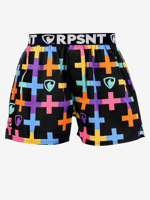 REPRESENT Black men's patterned shorts by Represent Mike