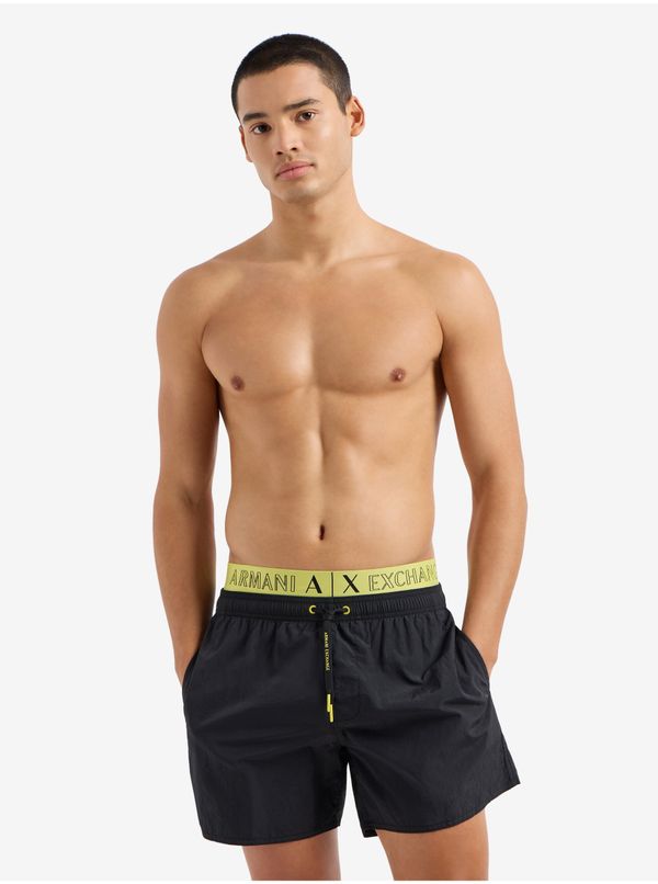 Armani Black Mens Swimwear Armani Exchange - Men